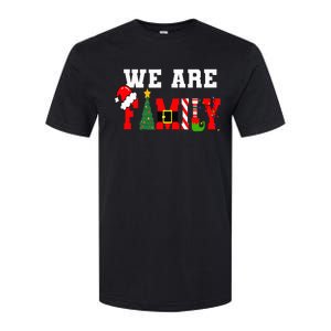 Xmas Family We Are Family Pajamas Matching Softstyle CVC T-Shirt