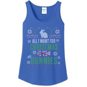 Xmas Gift All I Want For Christmas Are Bunnies Ladies Essential Tank