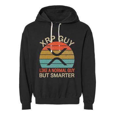 Xrp Guy Crypto Merchandise Definition Garment-Dyed Fleece Hoodie