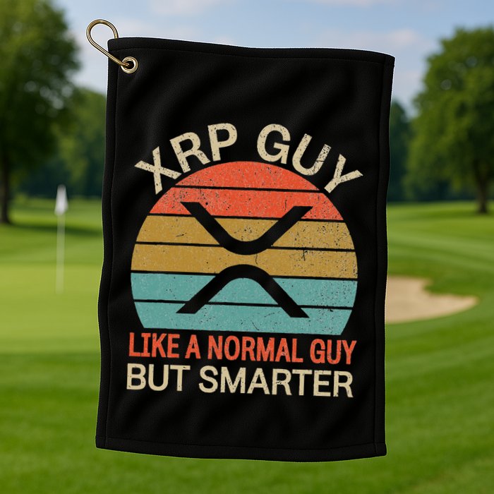 Xrp Guy Crypto Merchandise Definition Golf Towel