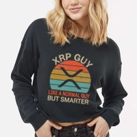 Xrp Guy Crypto Merchandise Definition Cropped Pullover Crew