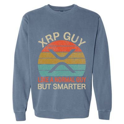 Xrp Guy Crypto Merchandise Definition Garment-Dyed Sweatshirt
