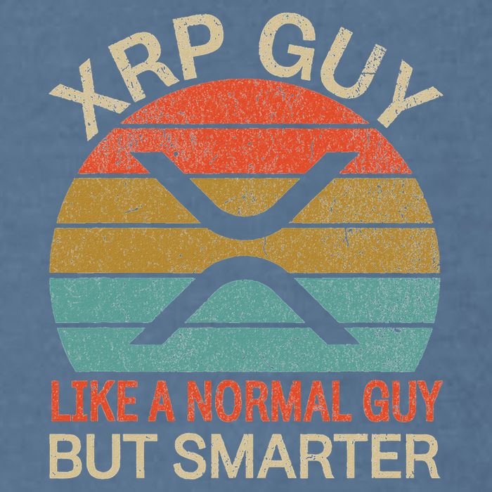 Xrp Guy Crypto Merchandise Definition Garment-Dyed Sweatshirt
