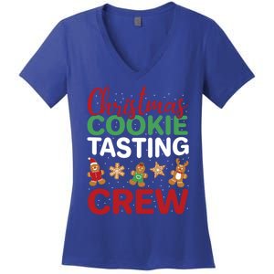 Xmas Gift Christmas Cookie Tasting Crew Gift Women's V-Neck T-Shirt