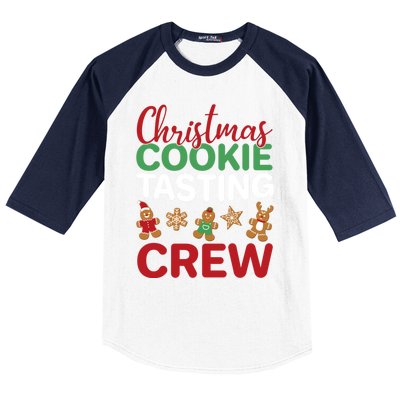 Xmas Gift Christmas Cookie Tasting Crew Gift Baseball Sleeve Shirt