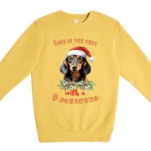 Xmas Gifts For Dachshund Lovers Premium Crewneck Sweatshirt