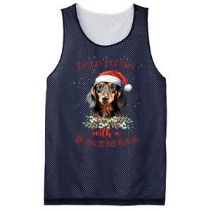 Xmas Gifts For Dachshund Lovers Mesh Reversible Basketball Jersey Tank