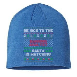 Xmas Gift For Banking Analyst Banking Analyst Ugly Sweater Gift Sustainable Beanie