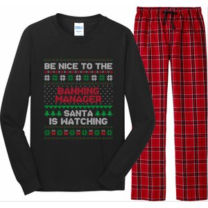 Xmas Gift For Banking Ager Banking Ager Ugly Sweater Great Gift Long Sleeve Pajama Set