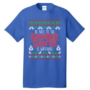 Xmas Gift For Banker Banker Ugly Christmas Swea Tall T-Shirt