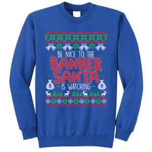 Xmas Gift For Banker Banker Ugly Christmas Swea Tall Sweatshirt