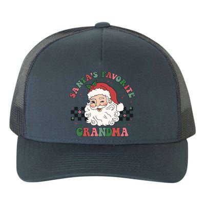 Xmas Grandma Grandmother Cute Santa Face Old Retro Christmas Gift Yupoong Adult 5-Panel Trucker Hat