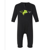 Xmas Grinch Green Color Saying Ew People Christmas Infant Fleece One Piece