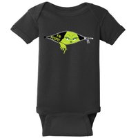 Xmas Grinch Green Color Saying Ew People Christmas Baby Bodysuit