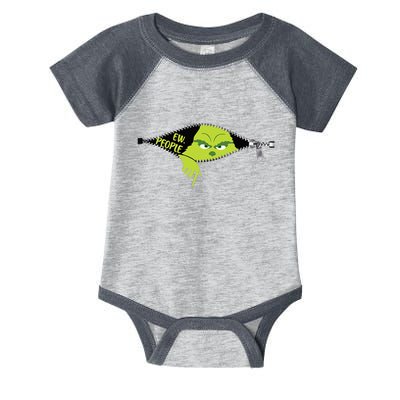 Xmas Grinch Green Color Saying Ew People Christmas Infant Baby Jersey Bodysuit