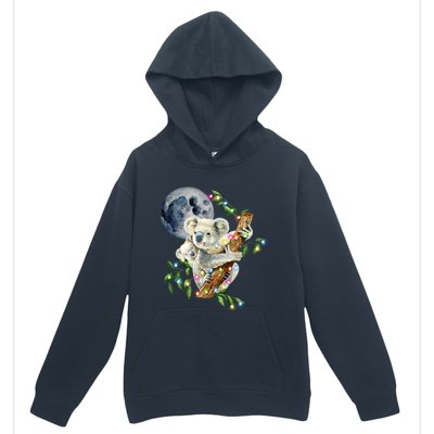 Xfunny Giftmas Lights Wild Animal Baby Koala With Mom Moon Koala Gift Urban Pullover Hoodie