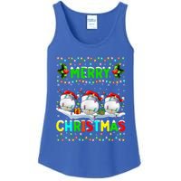 Xmas Golf Lighting Santa Hat Merry Christmas Golf Gift Ladies Essential Tank