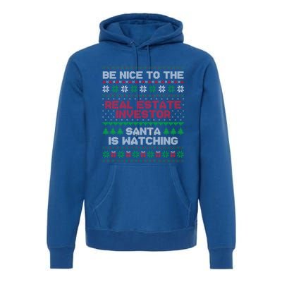 Xmas Gift Real Estate Investor Ugly Sweater Gift Premium Hoodie