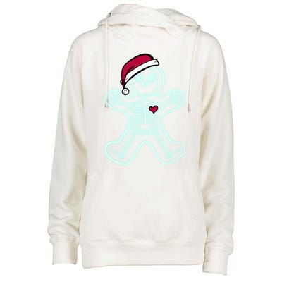 Xray Gingerbread Skeleton Christmas Nurse Xray Tech Great Gift Womens Funnel Neck Pullover Hood