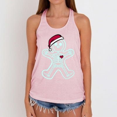 Xray Gingerbread Skeleton Christmas Nurse Xray Tech Great Gift Women's Knotted Racerback Tank