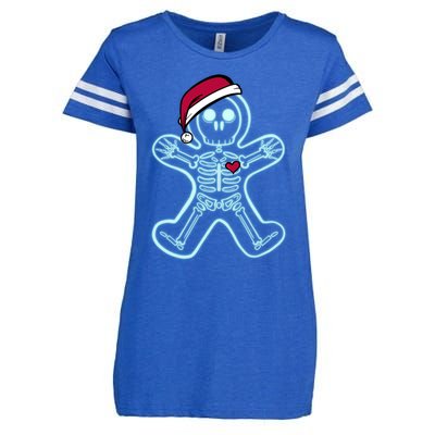 Xray Gingerbread Skeleton Christmas Nurse Xray Tech Great Gift Enza Ladies Jersey Football T-Shirt