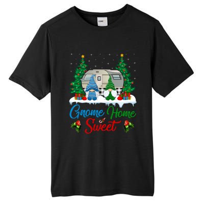 Xmas Gnome Sweet Home Funny Camper Camping Christmas Gift Tall Fusion ChromaSoft Performance T-Shirt