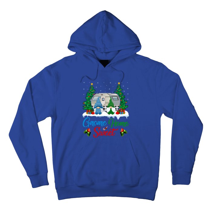 Xmas Gnome Sweet Home Funny Camper Camping Christmas Gift Hoodie