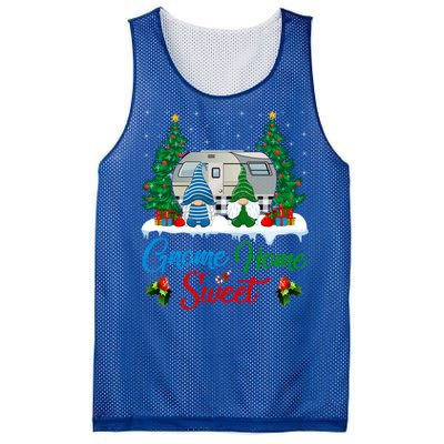 Xmas Gnome Sweet Home Funny Camper Camping Christmas Gift Mesh Reversible Basketball Jersey Tank