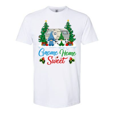 Xmas Gnome Sweet Home Funny Camper Camping Christmas Gift Softstyle CVC T-Shirt