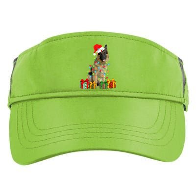 Xmas Ger Shepherd Dog Christmas Lights Puppy Lover Great Gift Adult Drive Performance Visor