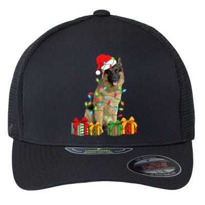 Xmas Ger Shepherd Dog Christmas Lights Puppy Lover Great Gift Flexfit Unipanel Trucker Cap