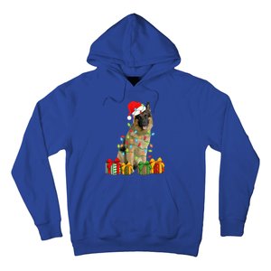 Xmas Ger Shepherd Dog Christmas Lights Puppy Lover Great Gift Hoodie