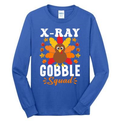 Xray Gobble Squad Gift Funny Turkey Thanksgiving Gift Tall Long Sleeve T-Shirt