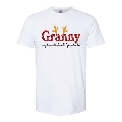 Xmas Granny Way Too Cool To Be Called Grandmother Christmas Funny Gift Softstyle® CVC T-Shirt