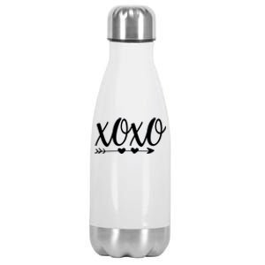 Xoxo Hugs And Kisses Valentines Day Cute Love Heargift Stainless Steel Insulated Water Bottle