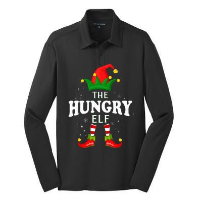 Xmas Hungry Elf Family Matching Christmas Pajama Silk Touch Performance Long Sleeve Polo