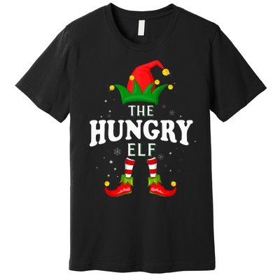 Xmas Hungry Elf Family Matching Christmas Pajama Premium T-Shirt