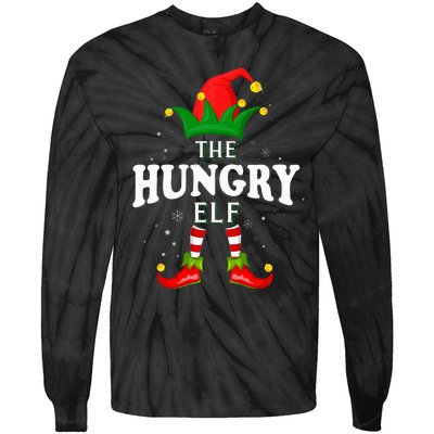 Xmas Hungry Elf Family Matching Christmas Pajama Tie-Dye Long Sleeve Shirt