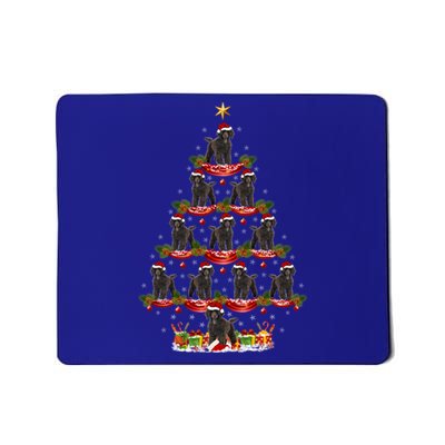 Xmas Holiday Funny Santa Poodle Dog Christmas Tree Funny Gift Mousepad