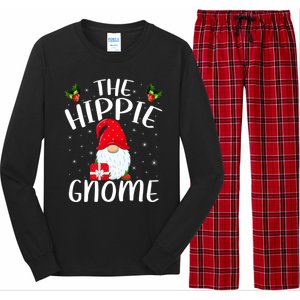 Xmas Holiday Family Matching The Hippie Gnome Christmas Gift Long Sleeve Pajama Set