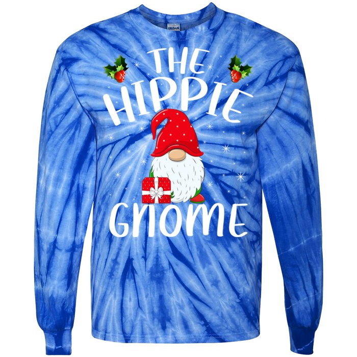 Xmas Holiday Family Matching The Hippie Gnome Christmas Gift Tie-Dye Long Sleeve Shirt