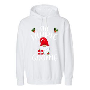 Xmas Holiday Family Matching The Hippie Gnome Christmas Gift Garment-Dyed Fleece Hoodie