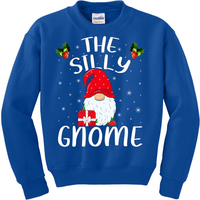 Xmas Holiday Family Matching The Silly Gnome Christmas Gift Kids Sweatshirt