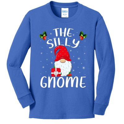 Xmas Holiday Family Matching The Silly Gnome Christmas Gift Kids Long Sleeve Shirt