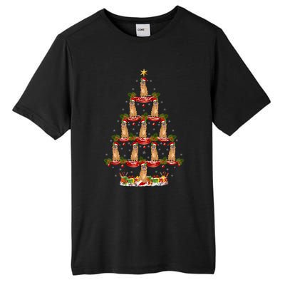 Xmas Holiday Funny Santa Ger Shepherd Dog Christmas Tree Meaningful Gift Tall Fusion ChromaSoft Performance T-Shirt