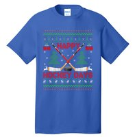 Xmas Happy Hockeydays Ugly Ice Hockey Christmas Gift Tall T-Shirt