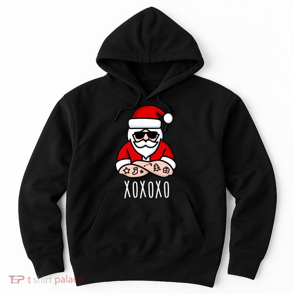 XOXOXO Ho Ho Ho Cool Santa Hoodie