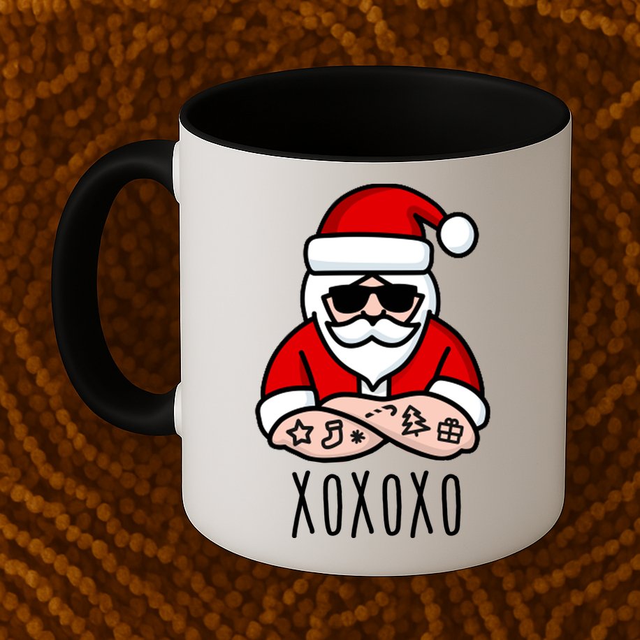 XOXOXO Ho Ho Ho Cool Santa Mug