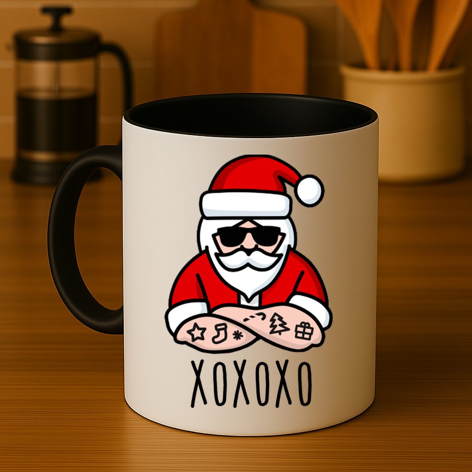 XOXOXO Ho Ho Ho Cool Santa Mug