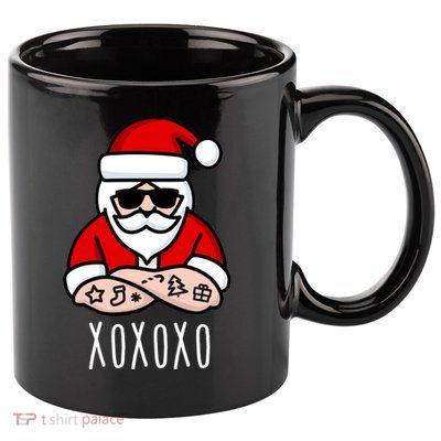 XOXOXO Ho Ho Ho Cool Santa 11oz C Handle Ceramic Mug